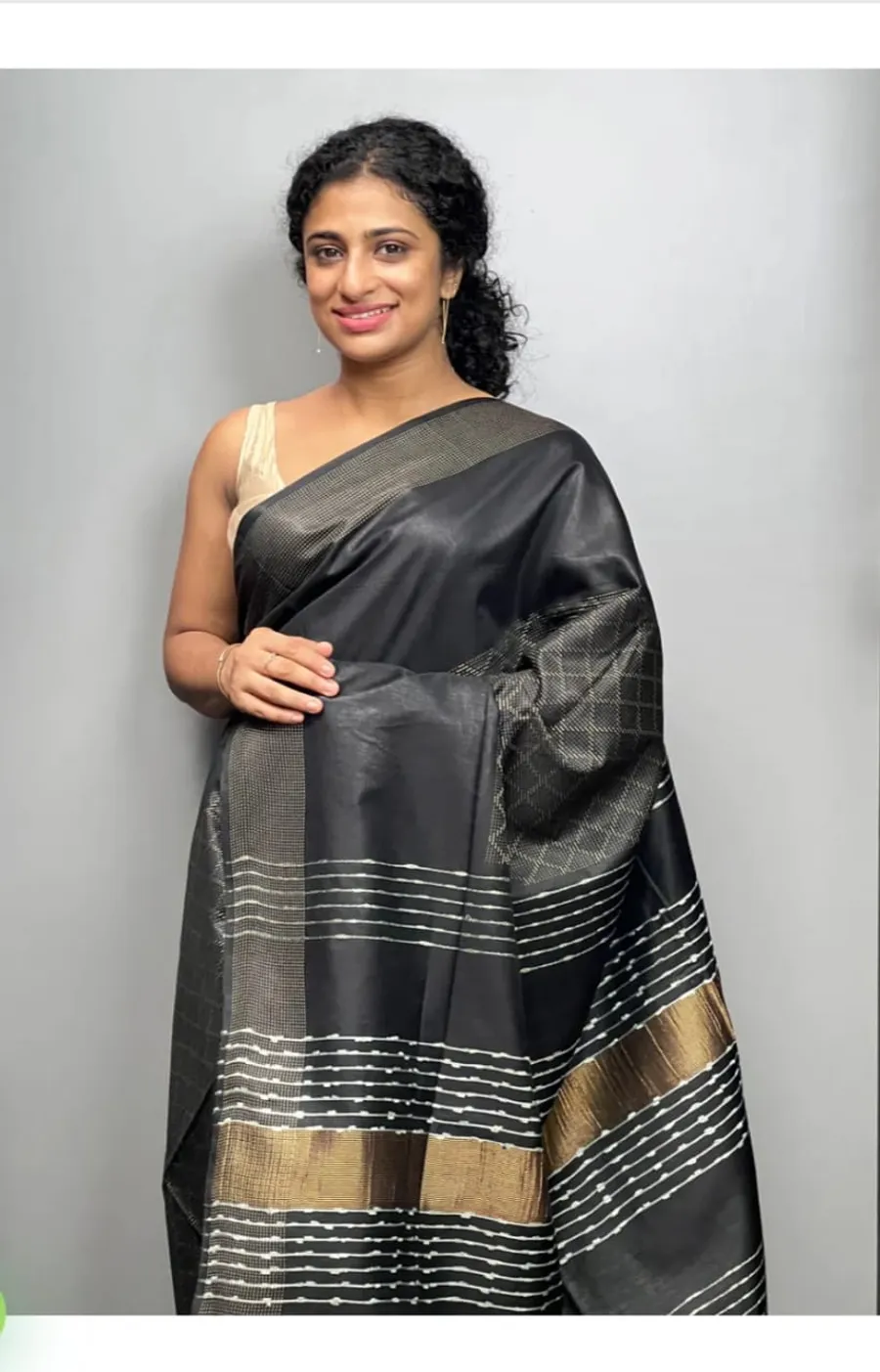 Royal Katan Silk Saree with Gold Zari Weaving